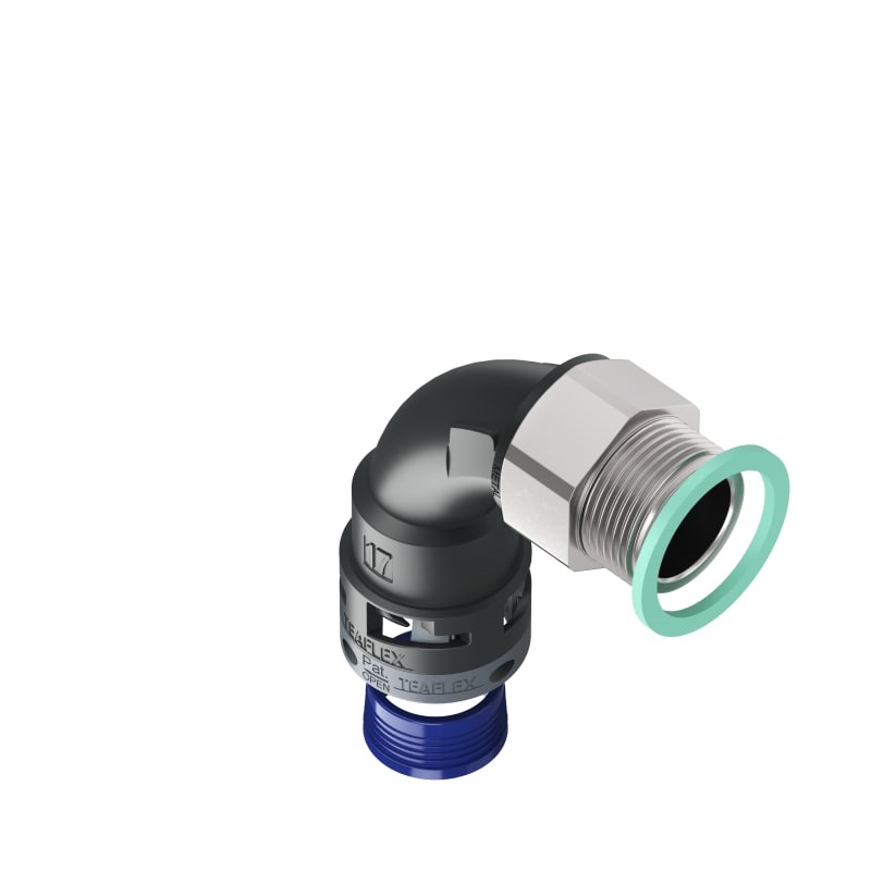 Curva 90°Ip68 Bn17 M25 Nero