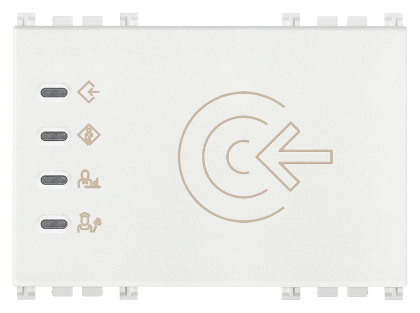 Lettore transponder esterno KNX bianco 2 uscite relè 4A 24V 3 moduli