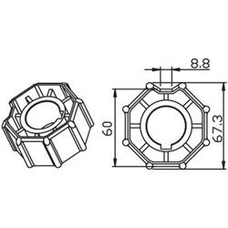 OTTAGONALE 70X1MM