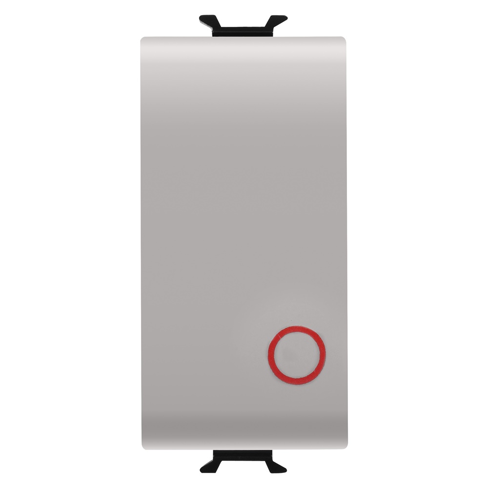 Pulsante unipolare 1 modulo 16A normalmente chiuso colore beige uso elettrico generale