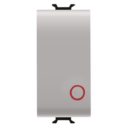 Pulsante unipolare 1 modulo 16A normalmente chiuso colore beige uso elettrico generale