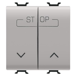 Doppio pulsante 2M 1P NA 16A colore beige controllo elettrico uso domestico e professionale
