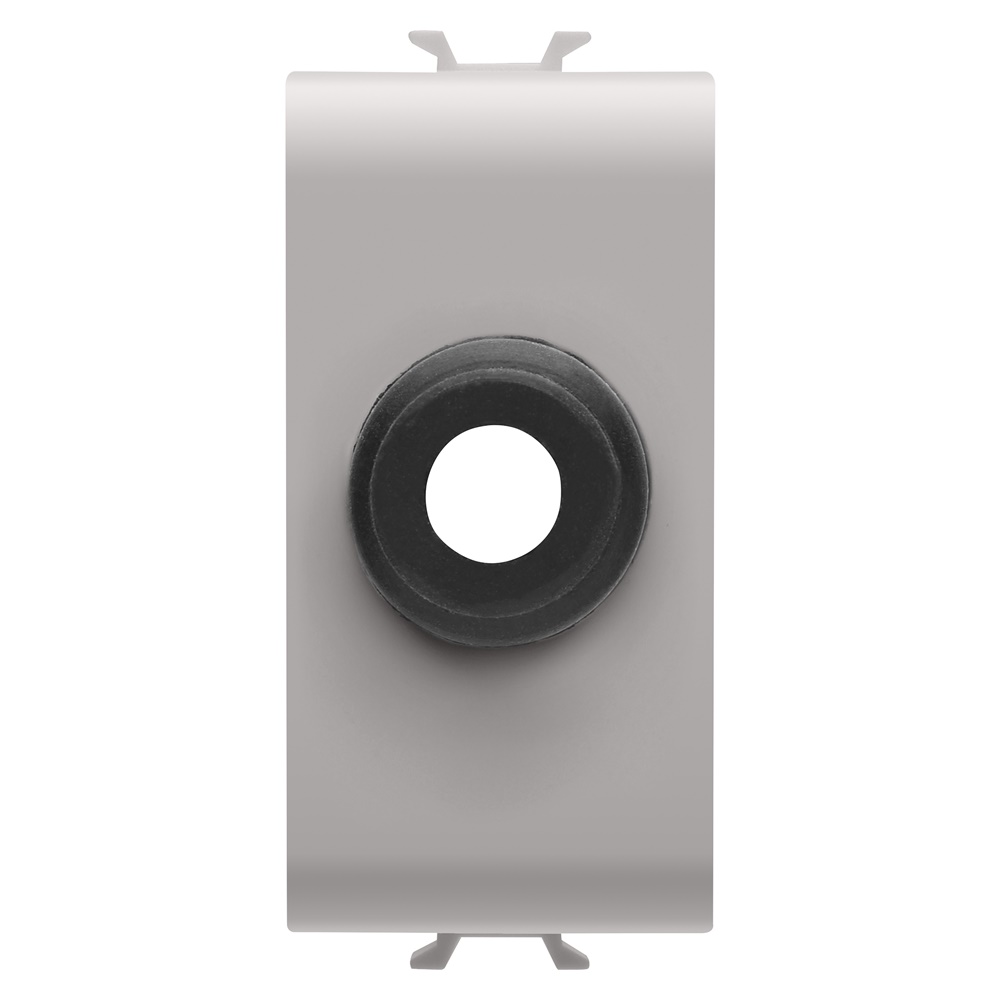 Copriforo 1M uscita cavo beige resistente per finiture impianti elettrici professionali