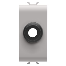 Copriforo 1M uscita cavo beige resistente per finiture impianti elettrici professionali