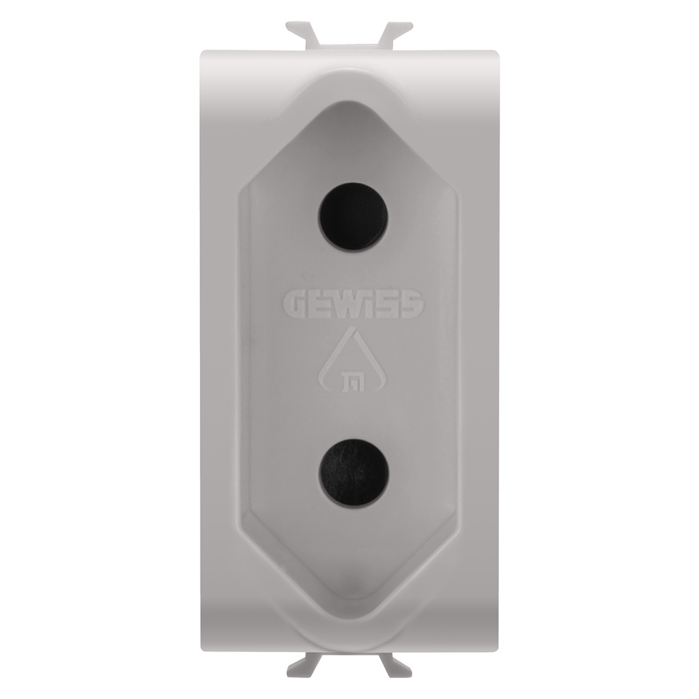 Presa 1M 2P 10A standard israeliano beige per connessioni elettriche domestiche e professionali
