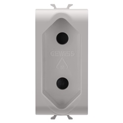 Presa 1M 2P 10A standard israeliano beige per connessioni elettriche domestiche e professionali