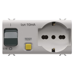 Interruttore differenziale PR.INT. P40 16A 1P+N 4 metri per impianti elettrici sicurezza