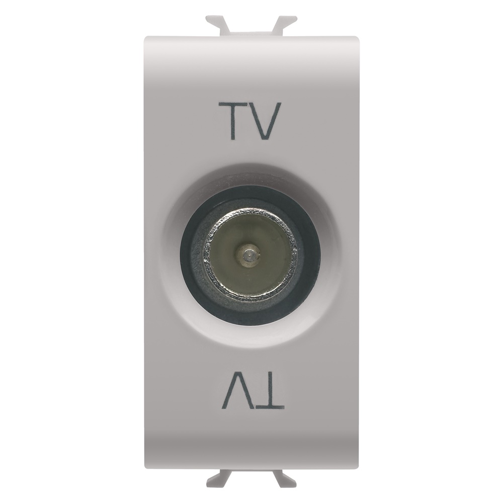 Presa TV 1M guadagno passivo 10dB mascherina 9,5mm per installazioni domestiche e professionali
