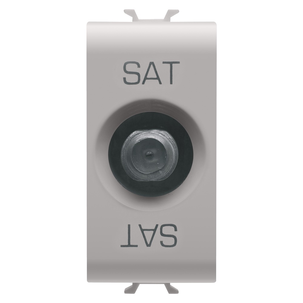 Presa TV/SAT 1M diretta attacco C.F femmina beige per installazioni elettriche