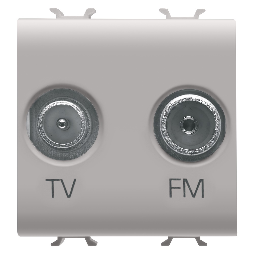 Presa TV+FM 2M beige connessione stabile alta qualità per uso domestico