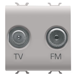 Presa TV+FM 2M beige connessione stabile alta qualità per uso domestico
