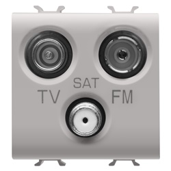 Presa TV FM SAT 2M beige connessione stabile alta qualità per installazioni domestiche