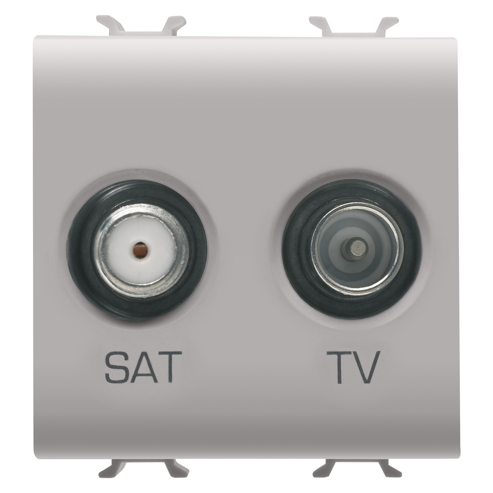 Presa TV+SAT 2M beige connessione stabile alta qualità per ambienti domestici e uffici