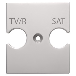 Supporto prese combinate TV-R-SAT beige alta qualità installazioni elettriche casa ufficio