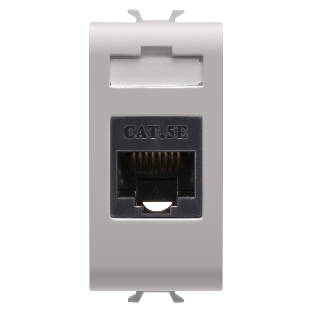 PRESA RJ45 - CATEGORIA 5e - UTP - 1 MODULO - CHORUSMART NATURAL BEIGE SATINATO