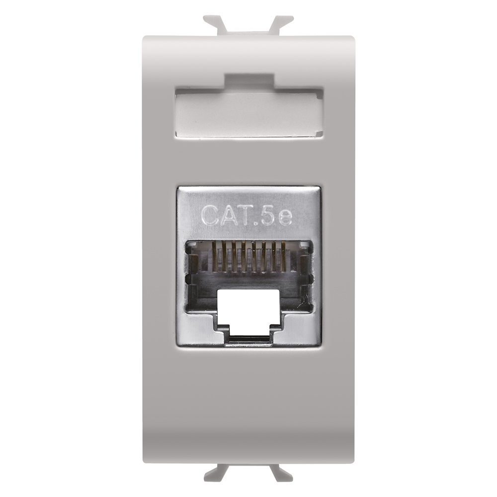 PRESA RJ45 - CATEGORIA 5e - FTP - 1 MODULO - CHORUSMART NATURAL BEIGE SATINATO