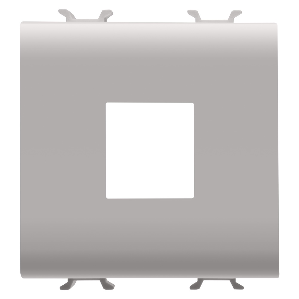 ADATTATORE PREDISPOSTO PER L’ALLOGGIAMENTO DI CONNETTORI DATI - TIPO AMP/KEYSTONE JACK - 2 MODULI - NATURAL BEIGE SATINATO - CHORUSMART