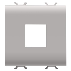 ADATTATORE PREDISPOSTO PER L’ALLOGGIAMENTO DI CONNETTORI DATI - TIPO AMP/KEYSTONE JACK - 2 MODULI - NATURAL BEIGE SATINATO - CHORUSMART