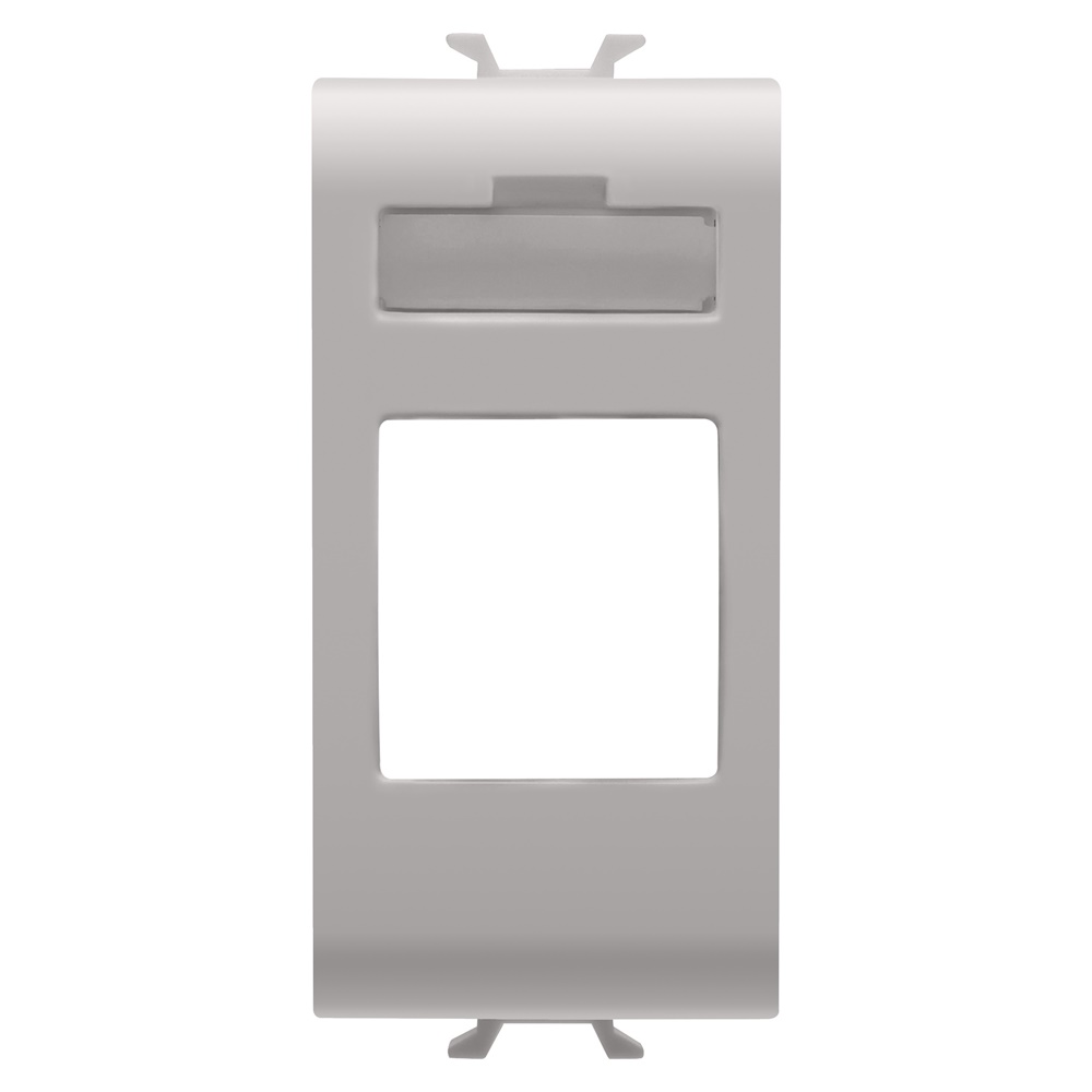 ADATTATORE PREDISPOSTO PER L’ALLOGGIAMENTO DI CONNETTORI DATI - TIPO SYSTIMAX COMMSCOPE - 1 MODULO - NATURAL BEIGE SATINATO - CHORUSMART