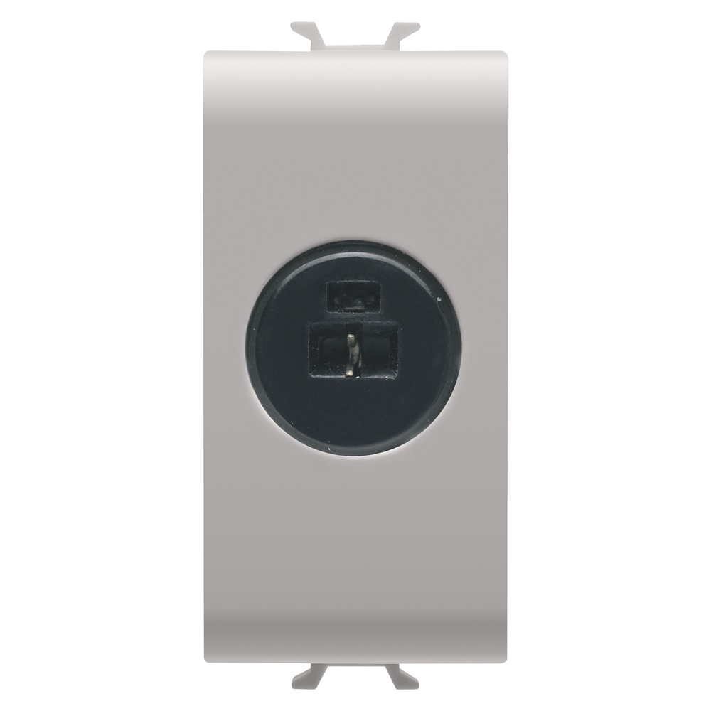 Connettore circuiti fonici 1 modulo beige alta qualità per installazioni elettriche audio