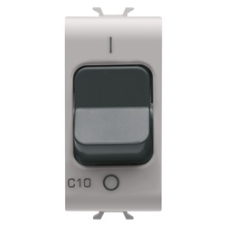 Interruttore magnetotermico 1P+N C10 3kA 230V AC uso civile e industriale