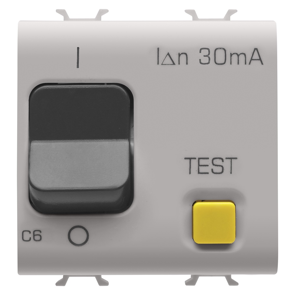 Interruttore differenziale magnetotermico 1P+N C6 30mA 230V AC uso civile e industriale