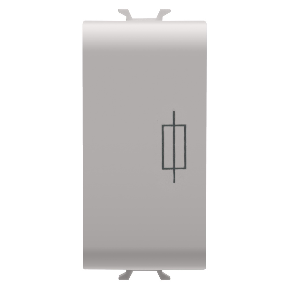 Portafusibile 16A 250V AC 1 modulo beige per protezione circuiti elettrici