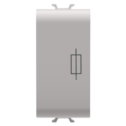 Portafusibile 16A 250V AC 1 modulo beige per protezione circuiti elettrici