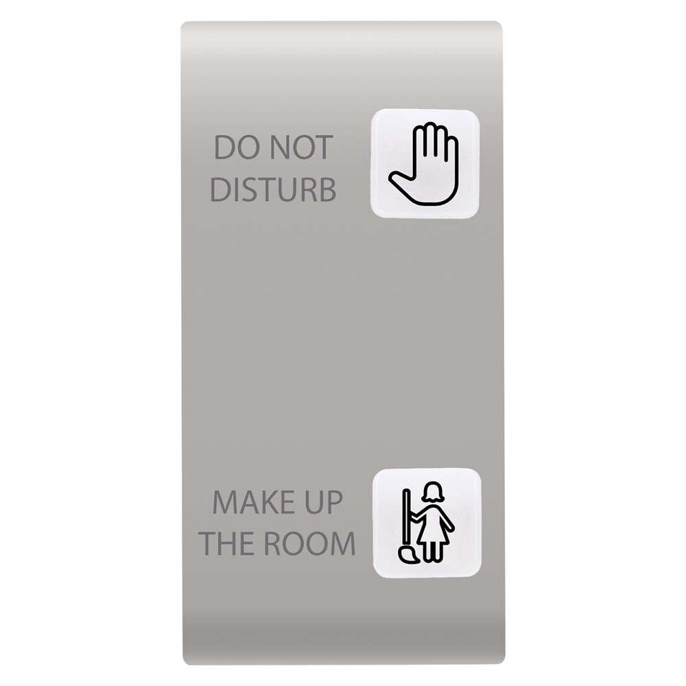 TASTO INTERCAMBIABILE PER PULSANTIERA - SOLUZIONE PER HOTEL - 2 LENTI - DND+MUR - 1 MODULO - NATURAL BEIGE - CHORUSMART