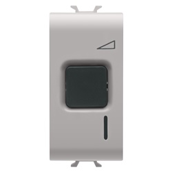 Regolatore elettrico pulsante 1 modulo 60-500W beige per controllo intensità luminosa uso domestico e professionale