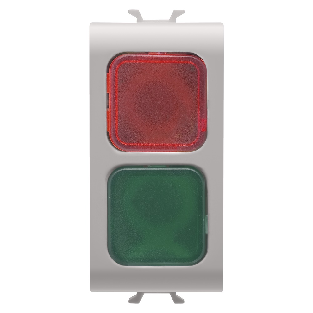 Spia segnalazione doppia rosso verde alta visibilità per impianti elettrici industriali e commerciali