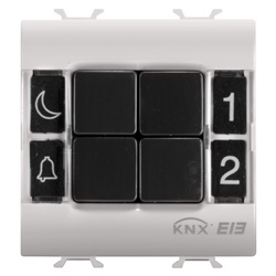 PULSANTIERA - KNX - 4 CANALI - 2 MODULI - NATURAL BEIGE - CHORUSMART