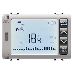 CRONOTERMOSTATO PROGRAMMATORE CON GESTIONE UMIDITÀ - KNX - 3 MODULI - NATURAL BEIGE - CHORUSMART