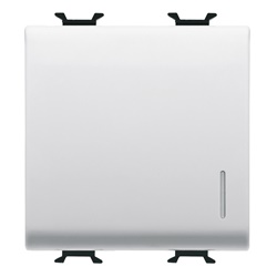 Interruttore 1P 16AX illuminato comando rapido cablato serie 2 moduli GW15032F