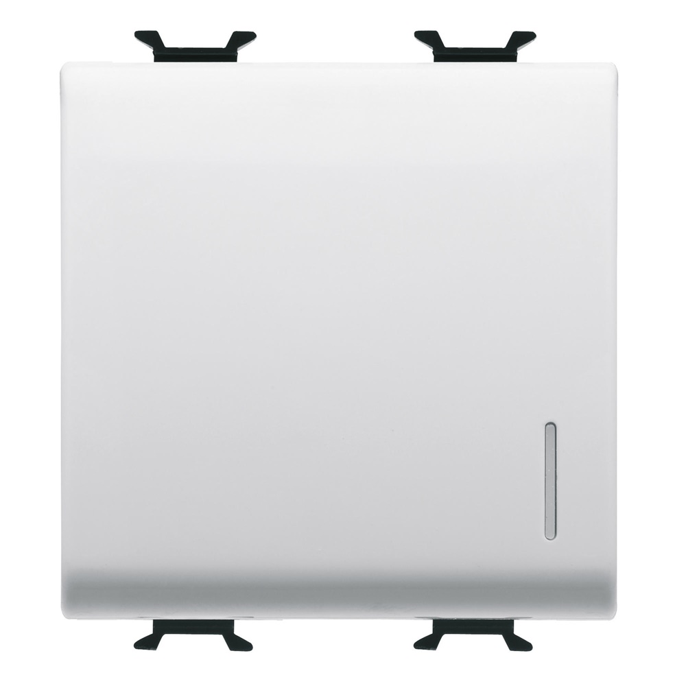 Deviatore 2 Moduli 1 Polo 16AX Illuminato Locale Cablato Rapido GW15072F GeWiss