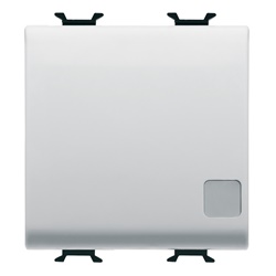 Invertitore 2 moduli 1 polo 16AX con segnalazione luminosa per impianti elettrici residenziali