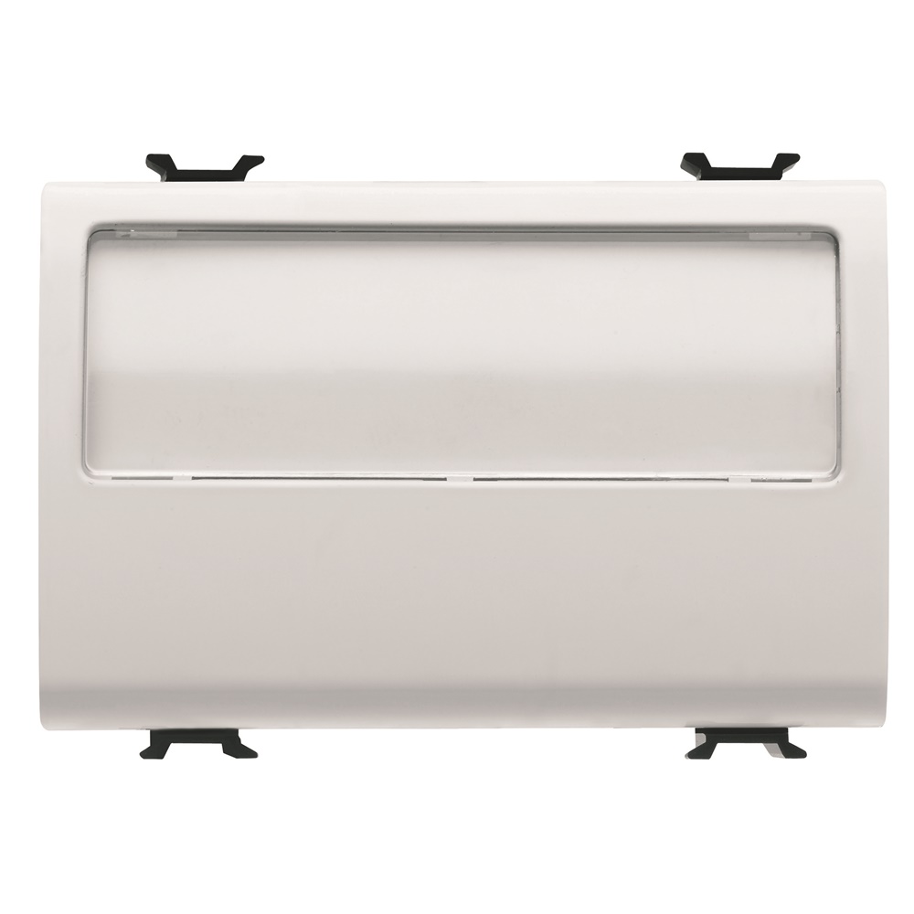 Pulsante 3M 1 Polo NA 10A con Targa Porta Illuminazione per Impianti Elettrici