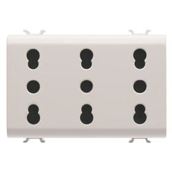 Presa industriale 2 poli + terra 16A P17-11 bipolare standard italiana uso domestico e professionale