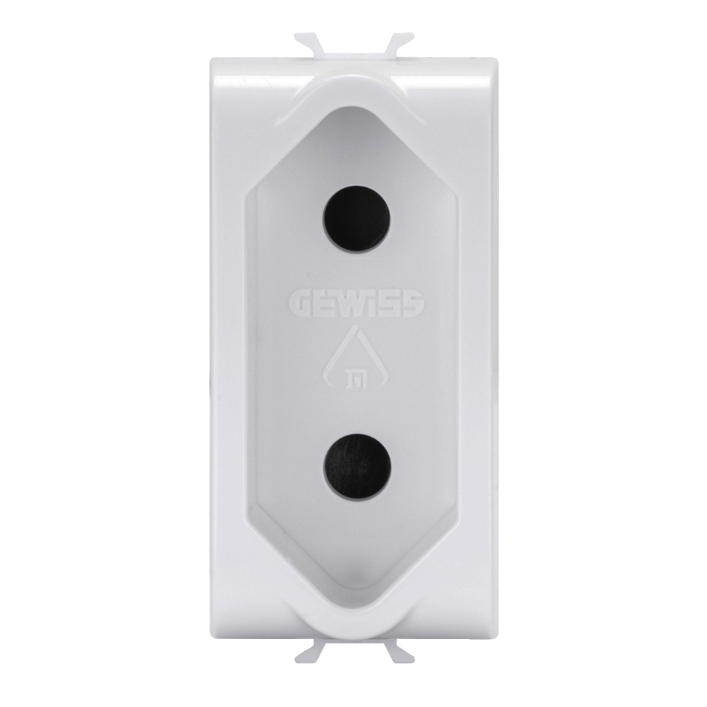 Presa 1M 2P 10A standard israeliano design compatto uso domestico e professionale