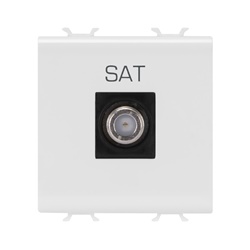 Presa TV/SAT 2M diretta con connettori femmina C.F, alta qualità segnale, installazione domestica e professionale