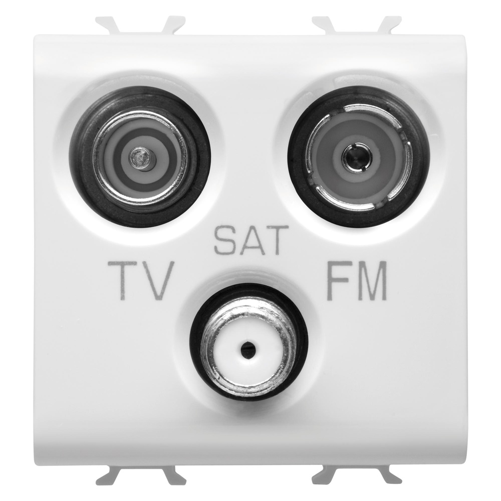 Presa TV FM SAT 2M B.SAT alta qualità per connessione domestica versatile