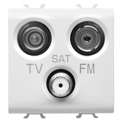 Presa TV FM SAT 2M B.SAT alta qualità per connessione domestica versatile