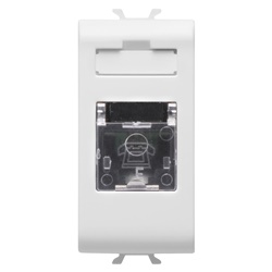 PRESA TELEFONICA STANDARD INTERNAZIONALE - RJ11 - MORSETTI A VITE - 1 MODULO - BIANCO SATINATO - CHORUSMART