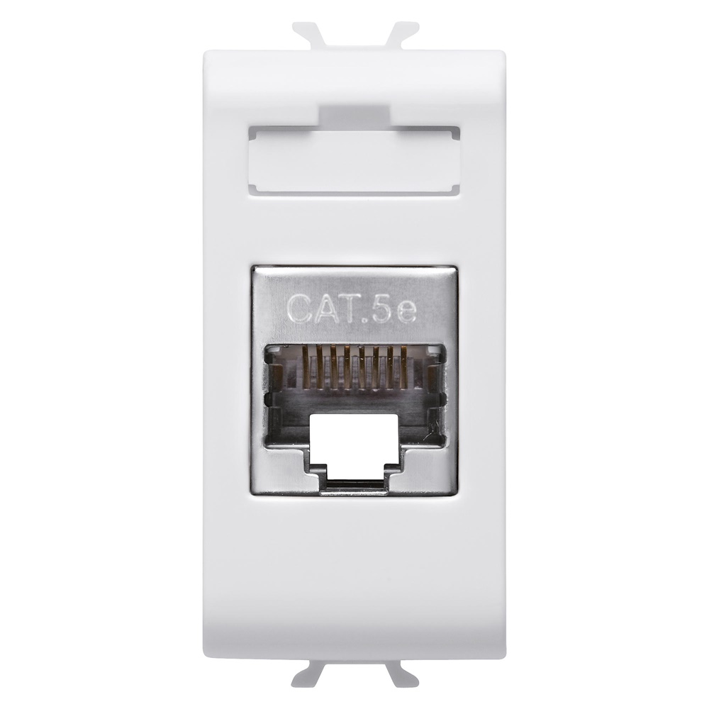 PRESA RJ45 - CATEGORIA 5e - FTP - 1 MODULO - CHORUSMART BIANCO SATINATO