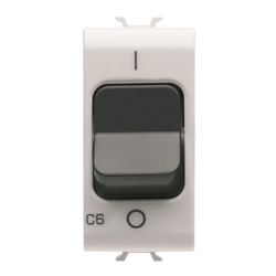 Interruttore magnetotermico 1P C6 3kA 230V AC 1 modulo GEWISS