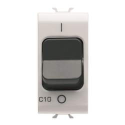 Interruttore magnetotermico 1P C10 3kA 230V AC 1 modulo GEWISS