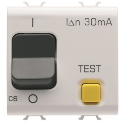 Interruttore differenziale magnetotermico 1P+N C6 30mA 230V AC 3KA uso civile e industriale