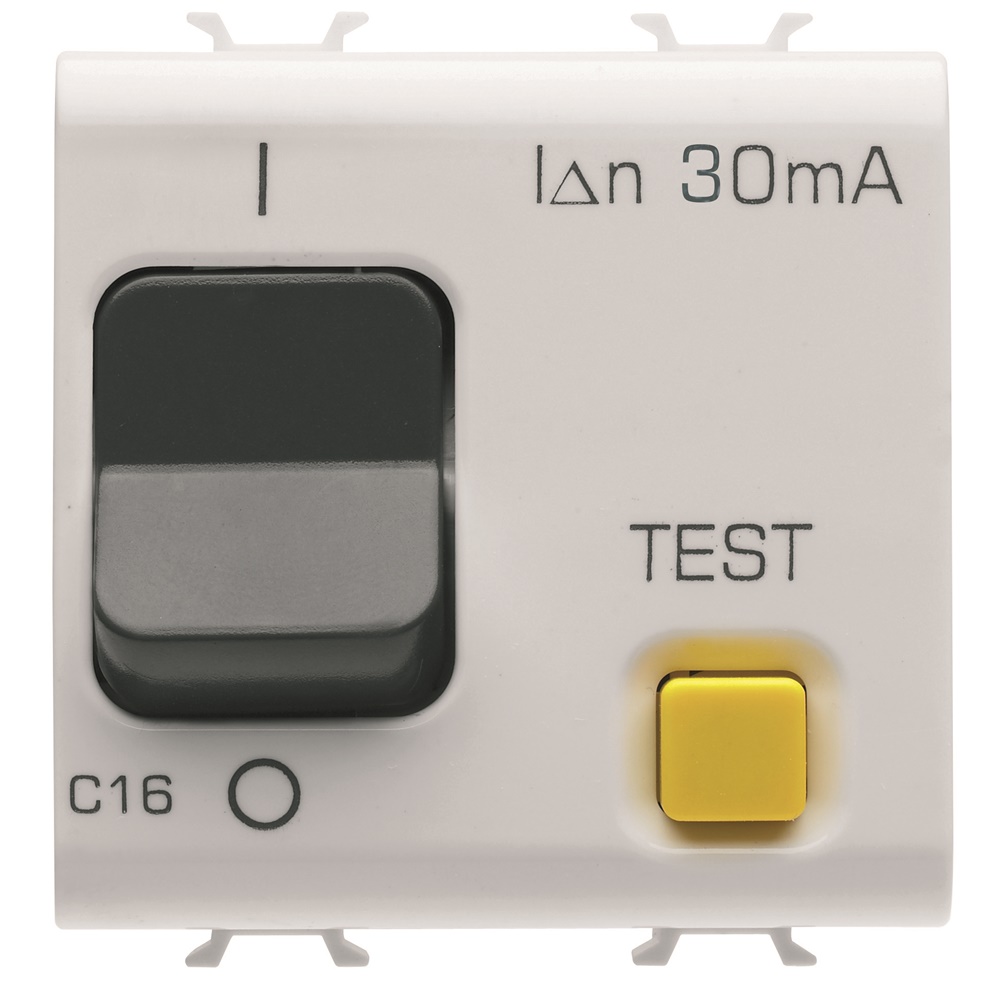 Interruttore differenziale magnetotermico 1P+N C16 30mA 230Vac 3KA uso civile e industriale