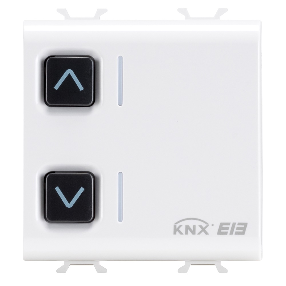 ATTUATORE PER TAPPARELLE - 1 CANALE - 6A - KNX - 2 MODULI - BIANCO SATINATO - CHORUSMART