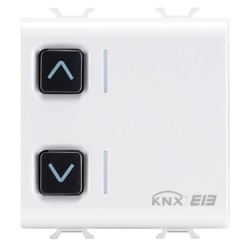 ATTUATORE PER TAPPARELLE - 1 CANALE - 6A - KNX - 2 MODULI - BIANCO SATINATO - CHORUSMART